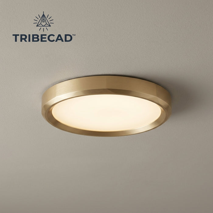 TRIBECAD™ HaloRound Modern Ceiling Light — Low-Profile Overhead Light for Daily Rooms