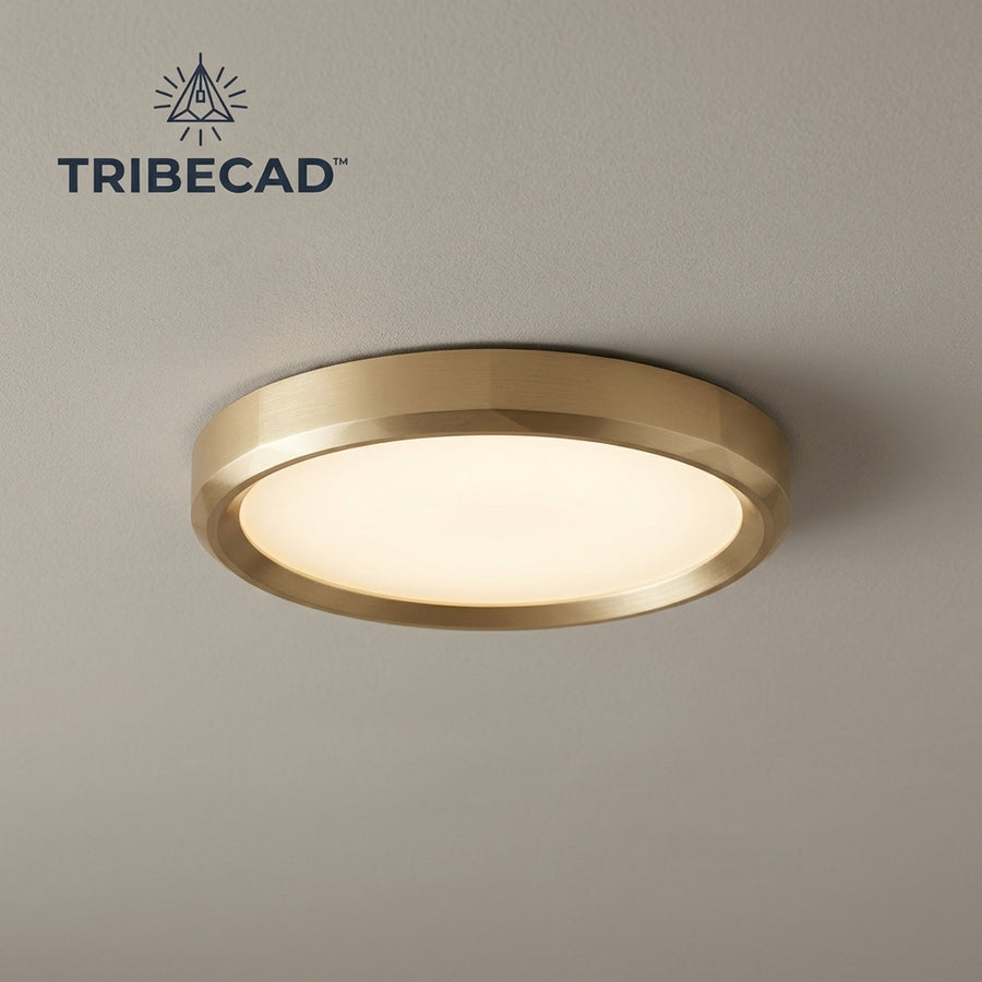 TRIBECAD™ HaloRound Modern Ceiling Light — Low-Profile Overhead Light for Daily Rooms